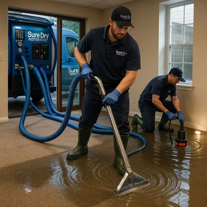 Water Extraction and Removal process in North Lakeville, MA